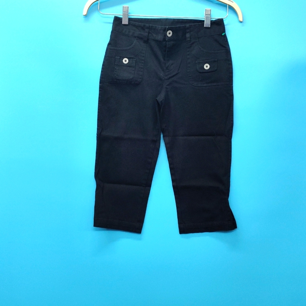 Candie's Girl Pants cropped Black SIZE 12